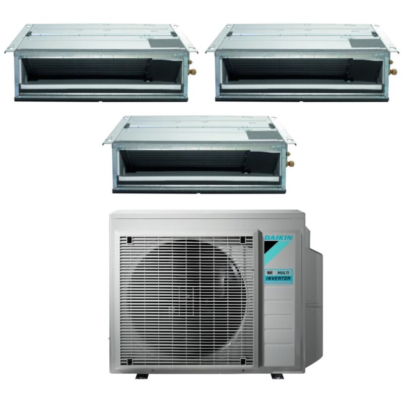 Daikin - Climatizzatore Condizionatore Bluevolution Trial Split Canalizzato Canalizzabile Inverter serie FDXM-F9 9+9+18 con 3MXM68N R-32 Wi-Fi