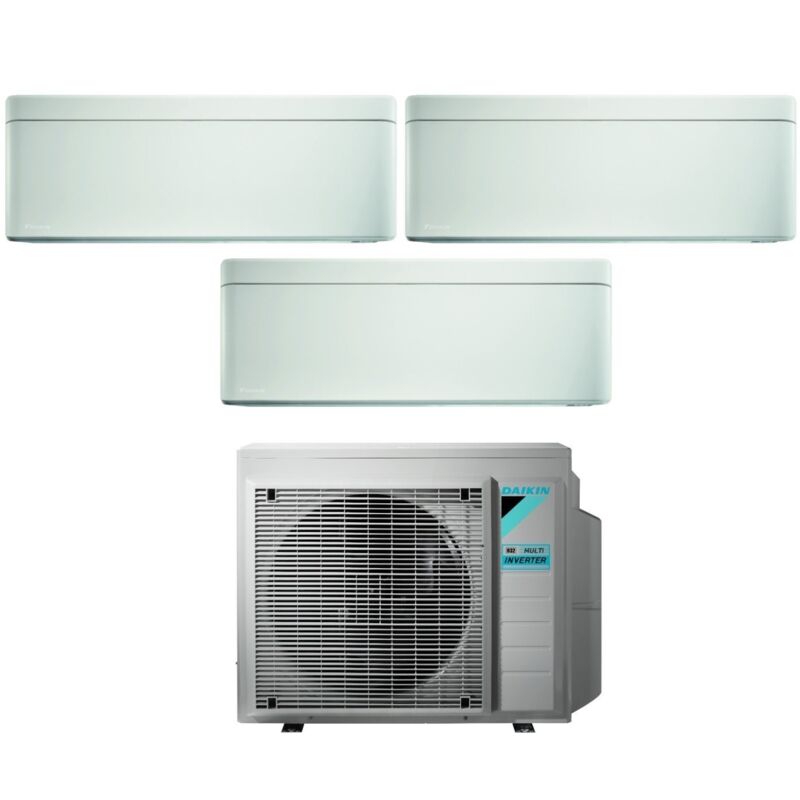 Daikin - Climatizzatore Condizionatore Bluevolution Trial Split Inverter serie ftxa-aw stylish white 12+12+12 con 4MXM80N R-32 Wi-Fi Integrato
