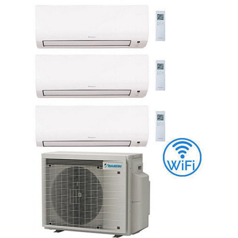 Daikin - Climatizzatore garanzia italia Comfora wifi incluso Trial Split Inverter 12000 + 12000 + 12000 btu con u.e. 3MXM68A9 Classe a+++/a++ novita'
