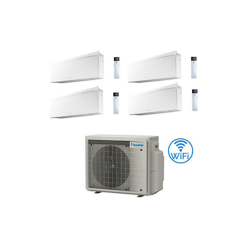 Daikin - Climatizzatore garanzia italia emura Quadri Split Inverter 9000 + 9000 + 9000 + 12000 btu con u.e. 4MXM80A9 Classe a+++/a++ novita' 2024