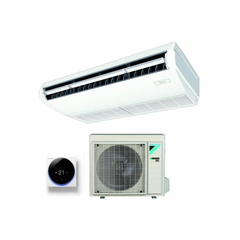 Climatizzatore Condizionatore Daikin Pensile a Soffitto dc Inverter 12000 btu FHA35A R-32 Wi-Fi Optional con Comando a Filo - Garanzia Italiana