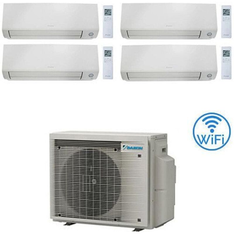 Climatizzatore GARANZIA ITALIA Daikin Perfera All Seasons Wifi Quadri Split Inverter 9000 + 9000 + 15000 + 18000 BTU con U.E. 4MXM80A9 Classe