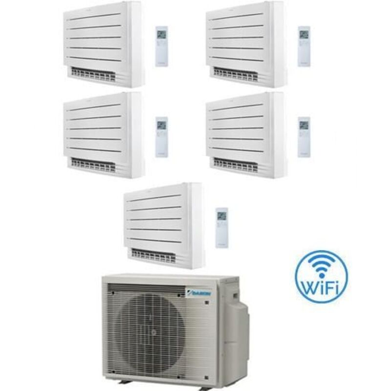 Daikin - Climatizzatore Condizionatore Serie fvxm-a Console Pavimento Perfera R32 Penta Split Inverter 9000 + 9000 + 12000 + 12000 + 12000 btu con