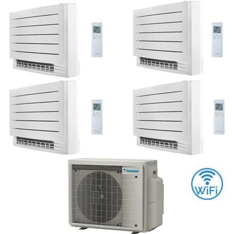 Daikin - Climatizzatore garanzia italia Serie fvxm-a Console Pavimento Perfera R32 Quadri Split Inverter 9000 + 12000 + 12000 + 18000 btu con u.e.