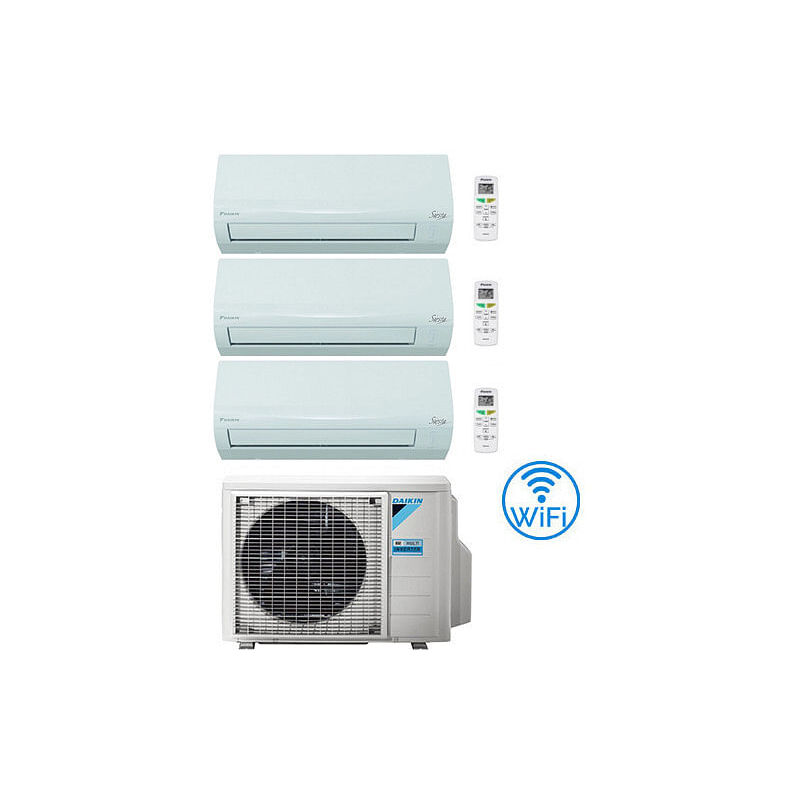 Daikin - Climatizzatore Condizionatore siesta Wi-Fi Trial Split 9000 + 9000 + 9000 btu con u.e. 3AMXF52A Classe a++/a+