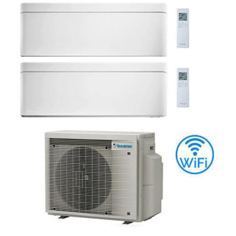 Daikin - Climatizzatore garanzia italia Stylish Bianco WiFi Dual Split Inverter 9000 + 18000 btu con u.e. 2MXM50A9 Classe a+++/a++ novita' 2024
