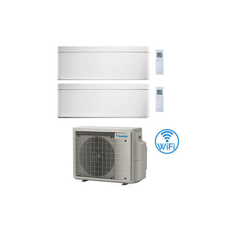 Daikin - Climatizzatore garanzia italia Stylish Bianco WiFi Dual Split Inverter 9000 + 9000 btu con u.e. 2MXM50A9 Classe a+++/a++ novita' 2024