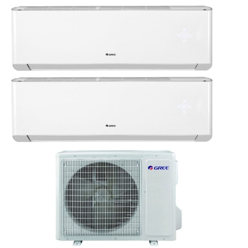 Gree Climatizzatore Condizionatore Dual Split Inverter Serie Amber 12 12 Con Gwhd24nk6ko R 32