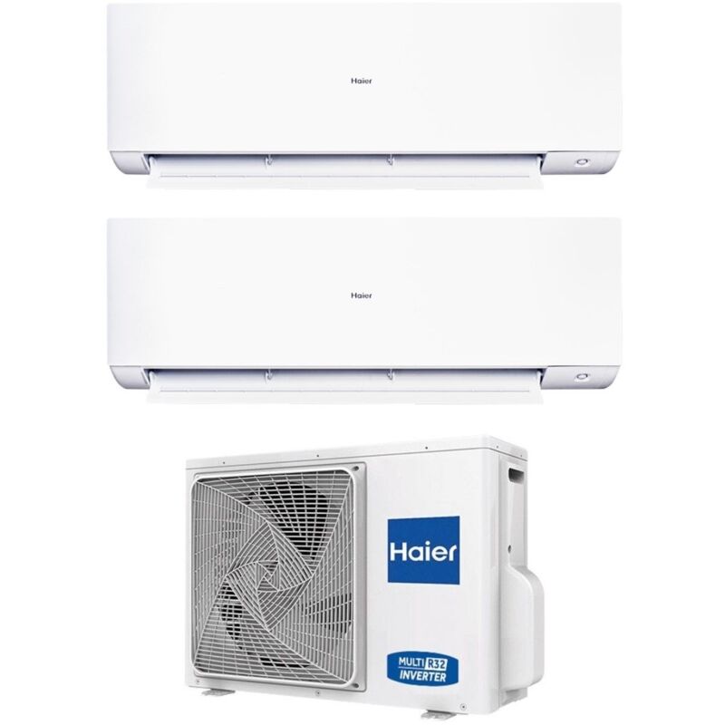 Climatizzatore Condizionatore Haier Dual Split Inverter serie expert 7+12 con 2U40S2SM1FA R-32 Wi-Fi Integrato 7000+12000