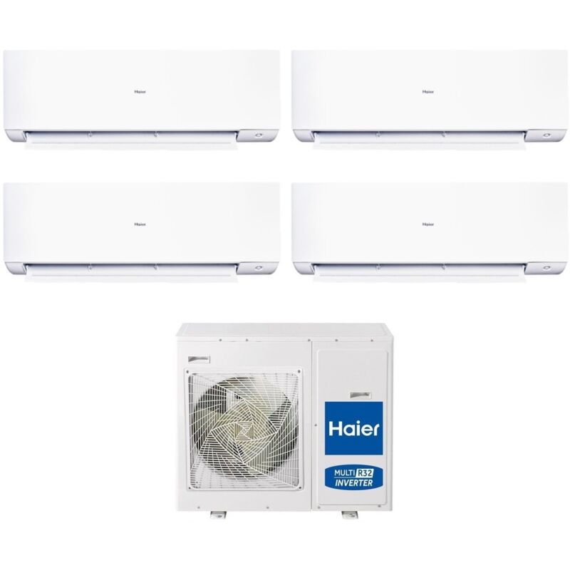 Climatizzatore Condizionatore Haier Quadri Split Inverter serie expert 7+7+15+18 con 4U75S2SR5FA R-32 Wi-Fi Integrato 7000+7000+15000+18000