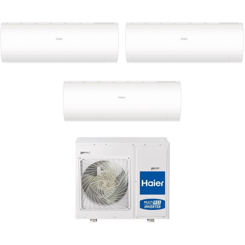 Climatizzatore Condizionatore Haier Trial Split Inverter serie pearl 12+12+12 con 4U75S2SR5FA R-32 Wi-Fi Integrato 12000+12000+12000