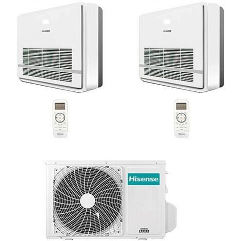 Climatizzatore Condizionatore Hisense Console Serie Turbo R32 Dual Split Inverter 9000 + 9000 BTU con U.E. 2AMW42U4RGC NOVITÁ Classe A++/A+