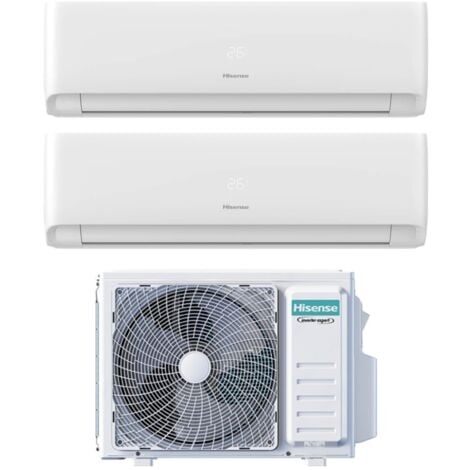 Climatizzatore Condizionatore Hisense Dual Split Inverter serie ECOSENSE 9+9 con 2AMW52U4RXC R-32 Wi-Fi Integrato 9000+9000