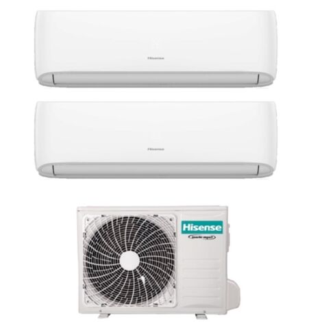 Climatizzatore Condizionatore Hisense Dual Split Inverter serie HI-COMFORT 9+9 con 2AMW35U4RGC R-32 Wi-Fi Integrato 9000+9000