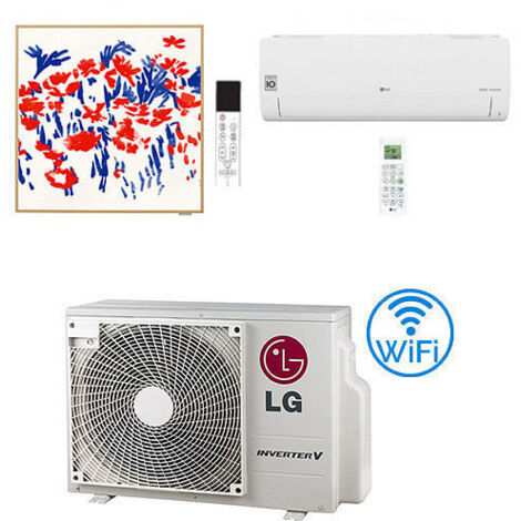 Climatizzatore Condizionatore LG Artcool Gallery PHOTO + Libero Smart R32 Dual Split Inverter 7000 + 9000 BTU con U.E. MU2R15 NOVITÁ Classe A+++/A++