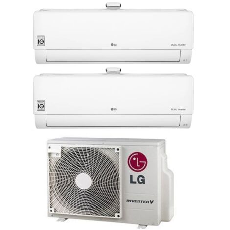 Climatizzatore Condizionatore LG Dual Split Inverter serie ATMOSFERA 9+9 con MU2R15 R-32 Wi-Fi Integrato 9000+9000 btu