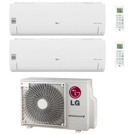 Climatizzatore Condizionatore LG Dual Split Inverter serie LIBERO SMART 9+18 con MU3R19 R-32 Wi-Fi Integrato 9000+18000