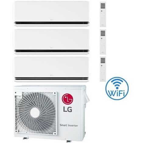 Climatizzatore Condizionatore LG Dualcool Deluxe + Dualcool Premium R32 Wifi Trial Split Dual Inverter 9000 + 9000 + 12000 BTU con U.E. MU3R21 NOVITÁ Classe A+++/A+