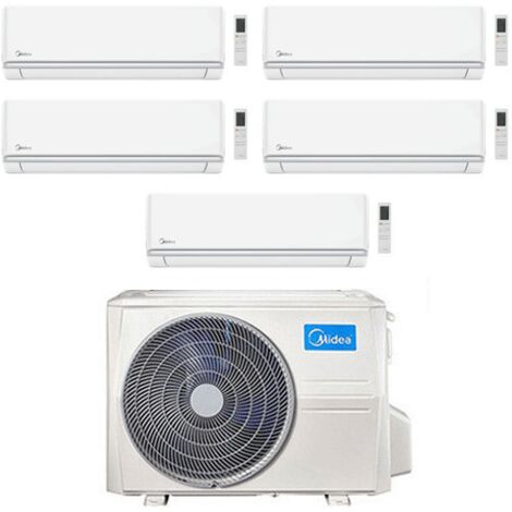 Climatizzatore Condizionatore Midea Elegance R32 Penta Split 9000 + 9000 + 9000 + 9000 + 9000 BTU con U.E. M5OE-42HFN8-Q INVERTER Classe A++/A+