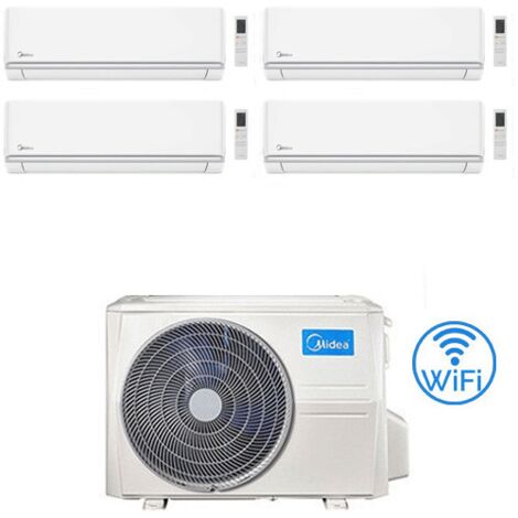 Climatizzatore Condizionatore Midea Elegance R32 Quadri Split 9000 + 9000 + 9000 + 12000 BTU con U.E. M4O-36FN8-Q INVERTER Classe A++/A+