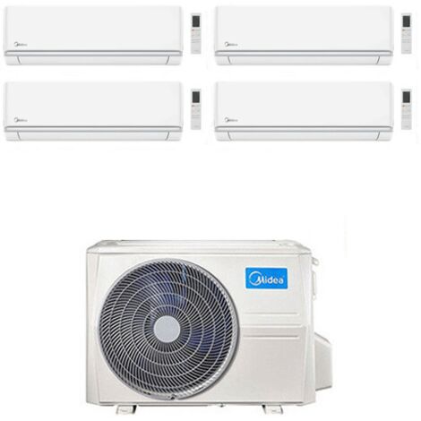 Climatizzatore Condizionatore Midea Elegance R32 Quadri Split 9000 + 9000 + 9000 + 9000 BTU con U.E. M5OE-42HFN8-Q INVERTER Classe A++/A+