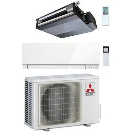 Climatizzatore Condizionatore Mitsubishi Canalizzabile più Kirigamine Zen R32 SEZ-M DA Dual Split Inverter 12000 + 18000 BTU con U.E. MXZ-4F72VF Classe A++/A+