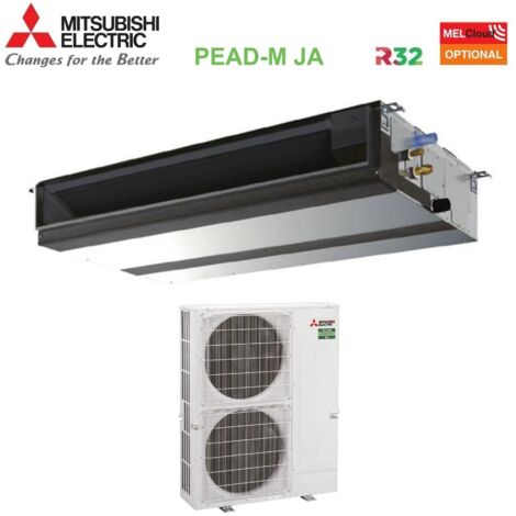Climatizzatore Condizionatore Mitsubishi Electric Canalizzato Canalizzabile Inverter Media Prevalenza 48000 Btu PEAD-M140JA +  PUZ-M140VKA Monofase R-32 Wi-Fi Optional