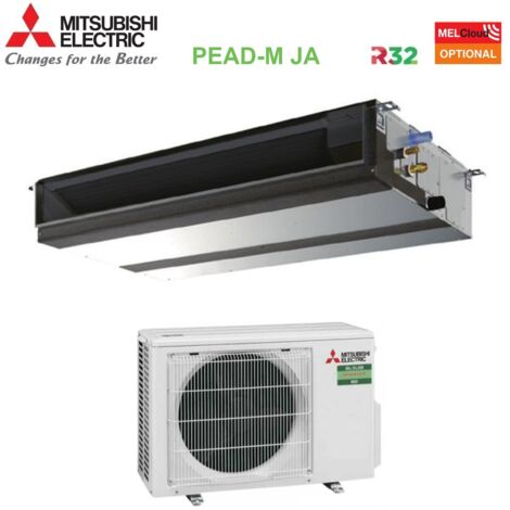 Climatizzatore Condizionatore Mitsubishi Electric Canalizzato Canalizzabile Power Inverter Media Prevalenza 12000 Btu PEAD-M35JA + PUZ-ZM35VKA R-32 Wi-Fi Optional