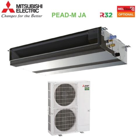 Climatizzatore Condizionatore Mitsubishi Electric Canalizzato Canalizzabile Power Inverter Media Prevalenza 48000 Btu PEAD-M140JA + PUZ-ZM140YKA Trifase R-32 Wi-Fi Optional