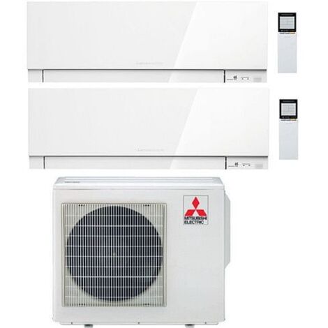 Climatizzatore Condizionatore Mitsubishi Kirigamine Zen Wifi Bianco Dual Split Inverter 7000 + 18000 BTU con U.E. MXZ-3F54VF classe A+++ /A++ NOVITÁ