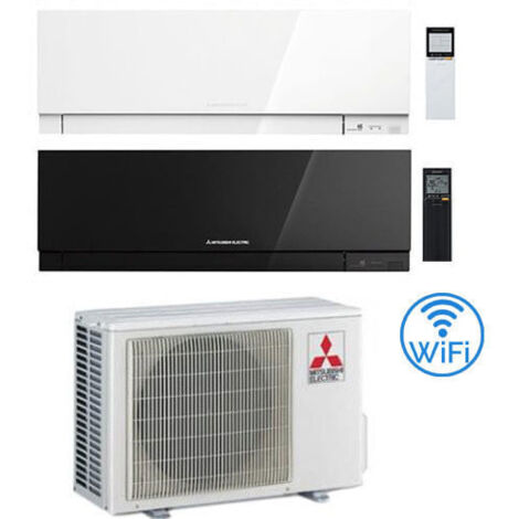 Climatizzatore Condizionatore Mitsubishi Kirigamine Zen Wifi Bianco + Nero Dual Split Inverter 9000 + 9000 BTU con U.E. MXZ-3F54VF classe A+++/A++ NOVITÁ