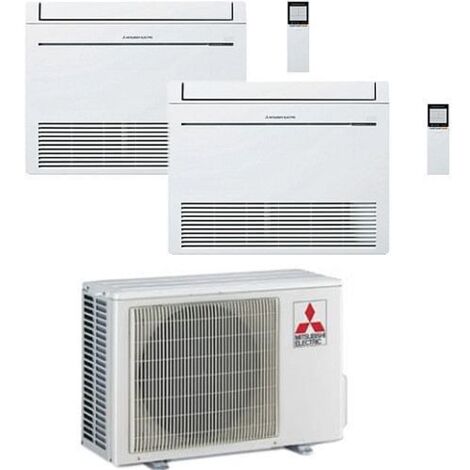 Climatizzatore Condizionatore Mitsubishi Pavimento Serie M MFZ-KT Dual Split Inverter 9000 + 9000 BTU con U.E. MXZ-2F33VF NOVITÁ Classe A++/A+