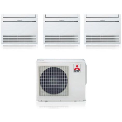 Climatizzatore Condizionatore Mitsubishi Pavimento Trial Split Inverter serie MFZ-KT 9+9+12 con MXZ-3F54VF3 R-32 9000+9000+12000 - Novità
