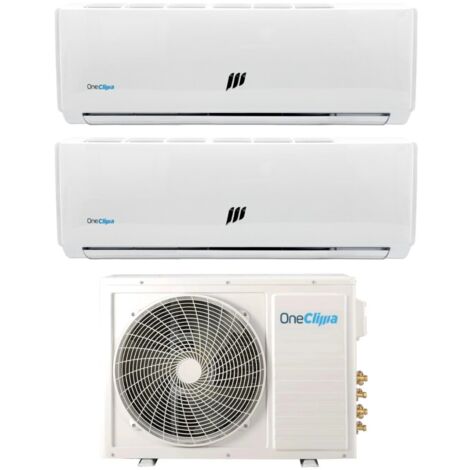Climatizzatore Condizionatore OneClima Dual Split Inverter serie PRO 12+12 con MLT18x2/Y24 R-32 Wi-Fi Optional 12000+12000