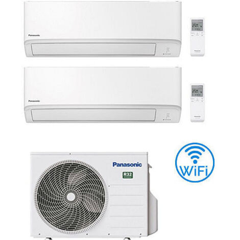 Climatizzatore Condizionatore Panasonic Serie TZ Wifi R32 Dual Split Inverter 9000 + 9000 BTU con U.E. CU-2Z35TBE Classe A+++/A++