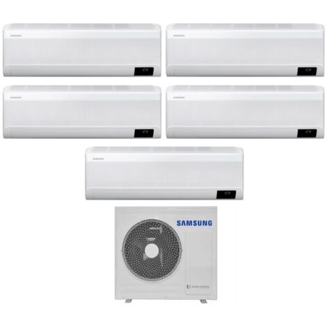 Climatizzatore Condizionatore Samsung Penta Split Inverter serie CEBU S2 7+9+12+12+12 con AJ100TXJ5KG R-32 Wi-Fi Integrato 7000+9000+12000+12000+12000