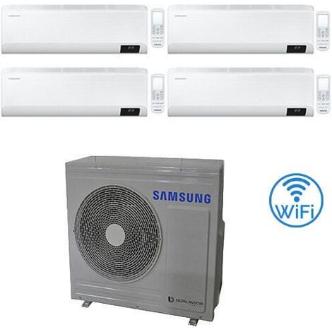 Climatizzatore Condizionatore Samsung WINDFREE AVANT R32 Wifi Quadri Split Inverter 9000 + 9000 + 9000 + 12000 BTU con U.E. AJ100TXJ5KG/EU NOVITÁ Classe A++/A+