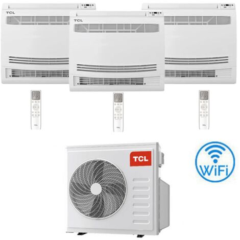 Climatizzatore Condizionatore TCL Console Pavimento Wi-Fi R32 Trial Split Inverter 9000 + 12000 + 12000 BTU con U.E. MT2730 NOVITÁ Classe A++/A+