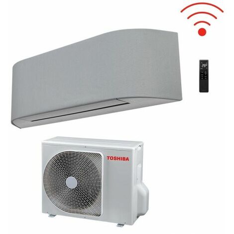 Climatizzatore Condizionatore Toshiba Inverter serie HAORI 10000 (9000) btu R-32 RAS-B10N4KVRG-E Wi-Fi Integrato A+++ Grigio Chiaro/Grigio Scuro - NOVITA' Grigio Chiaro Grigio Chiaro Grigio Scuro,R-32