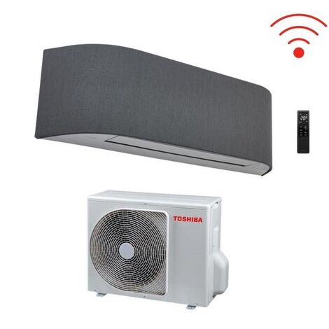 Climatizzatore Condizionatore Toshiba Inverter serie HAORI 13000 btu R-32 RAS-B13N4KVRG-E Wi-Fi Integrato A+++ Grigio Chiaro/Grigio Scuro - NOVITA' Grigio Scuro Grigio Scuro Grigio Scuro,R-32