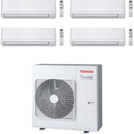 Climatizzatore Condizionatore Toshiba Serie New Seiya R32 WiFi Opzionale Quadri Split Inverter 10000 + 10000 + 10000 + 16000 (9000 + 9000 + 9000 + 15000) BTU con U.E. RAS-5M34U2AVG-E NOVITÁ Classe A++