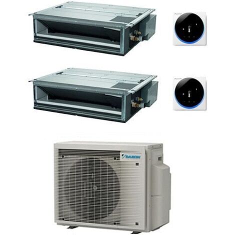 Climatizzatore GARANZIA ITALIA Daikin Canalizzabile Serie FDXM-F9 R32 Dual Split Inverter 12000 + 12000 BTU con U.E. 2MXM50A9 Classe A+++/A++