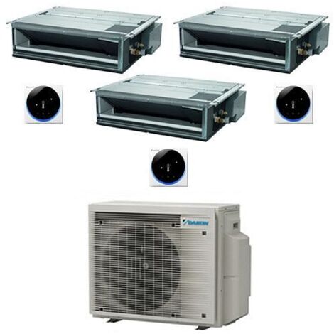 Climatizzatore GARANZIA ITALIA Daikin Canalizzabile Serie FDXM-F9 R32 Trial Split Inverter 12000 + 12000 + 12000 BTU con U.E. 3MXM52A9 Classe A+++/A+++