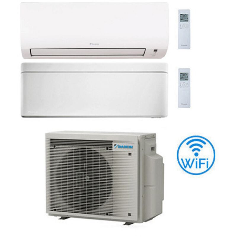 Climatizzatore GARANZIA ITALIA Daikin Comfora + Stylish Bianco Wifi Dual Split Inverter 12000 + 12000 BTU con U.E. 2MXM50A9 Classe A+++/A++ NOVITÀ