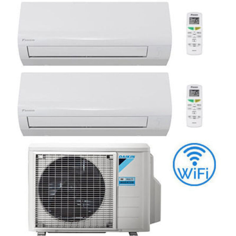 Daikin - Climatizzatore garanzia italia new sensira Wifi Dual Split 9000 + 9000 btu con u.e. 2MXF50A Classe a++/a+