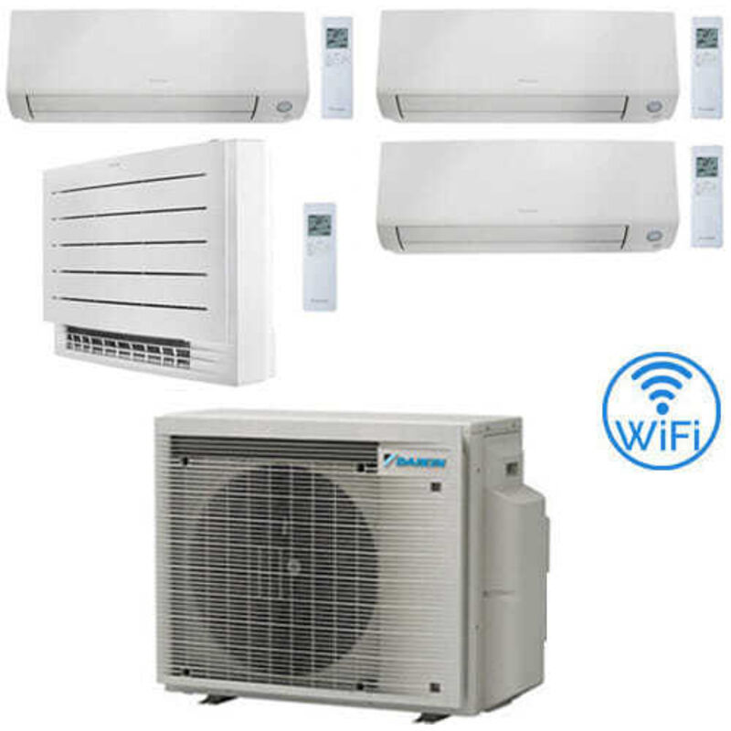 Climatizzatore GARANZIA ITALIA Daikin Perfera All Seasons + Console Pavimento Wifi Quadri Split Inverter 9000 + 9000 + 9000 + 12000 BTU con U.E.