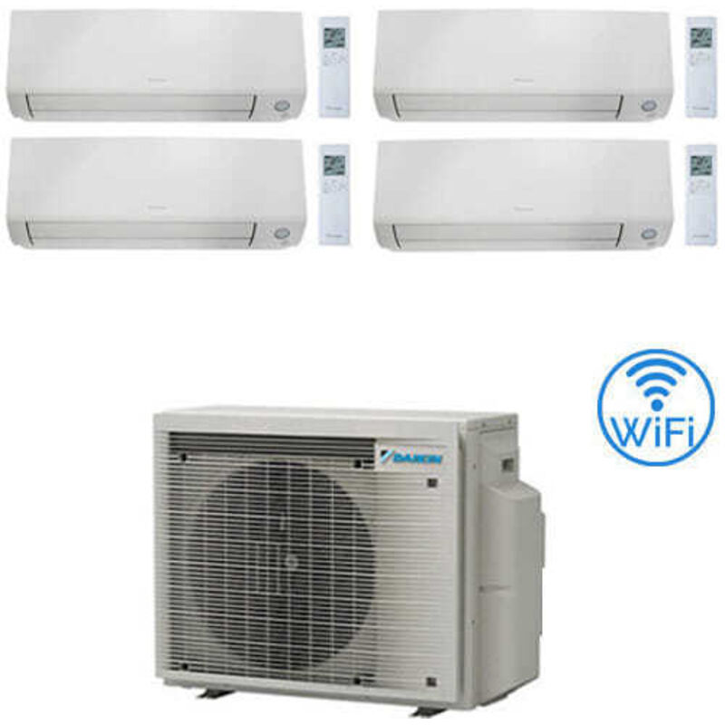 Climatizzatore GARANZIA ITALIA Daikin Perfera All Seasons Wifi Quadri Split Inverter 7000 + 9000 + 9000 + 12000 BTU con U.E. 4MXM80A9 Classe A+++/A++