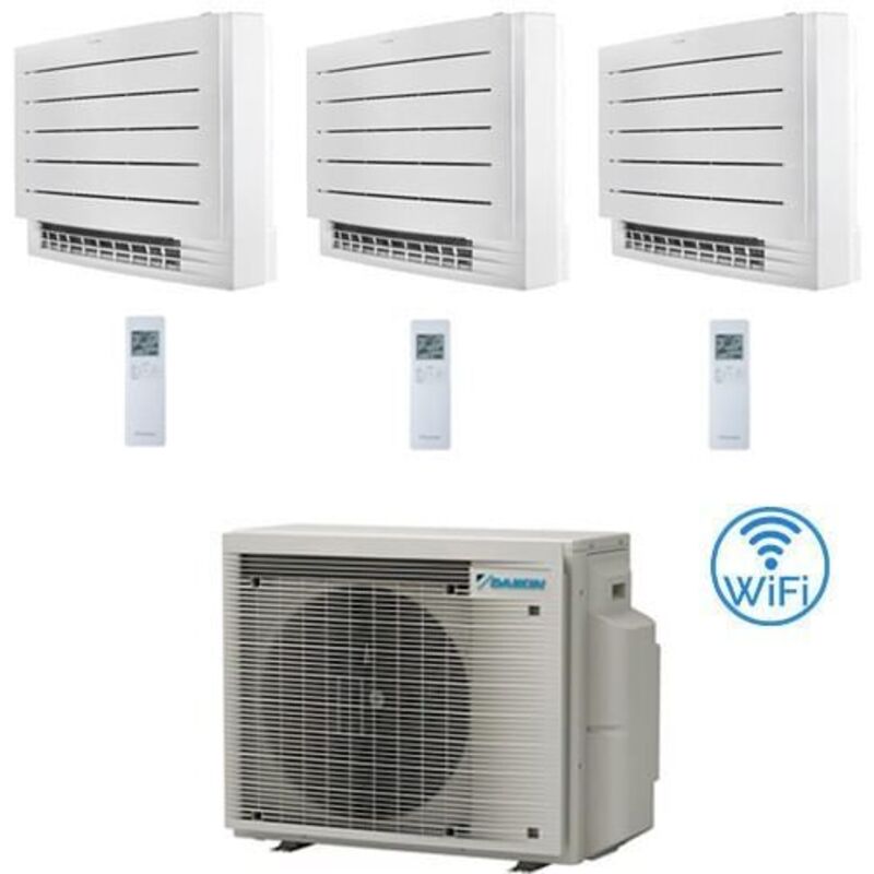 Daikin - Climatizzatore garanzia italia Serie fvxm-a Console Pavimento Perfera R32 Trial Split Inverter 9000 + 12000 + 12000 btu con u.e. 4MXM80A9