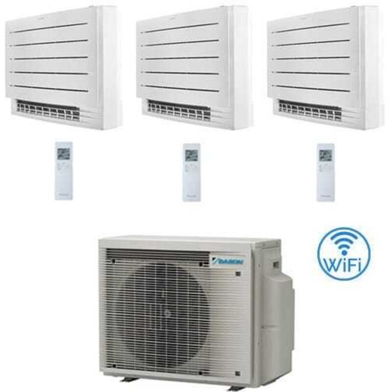 Climatizzatore GARANZIA ITALIA Daikin Serie FVXM Console Pavimento Perfera WiFi R32 Trial Split Inverter 9000 + 9000 + 18000 BTU con U.E. 4MXM80A9