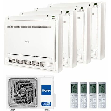 Climatizzatore Haier Quadri Console 12000+12000+12000+12000 con 4U85S2SR2FA R-32 A++/A+ 12+12+12+12